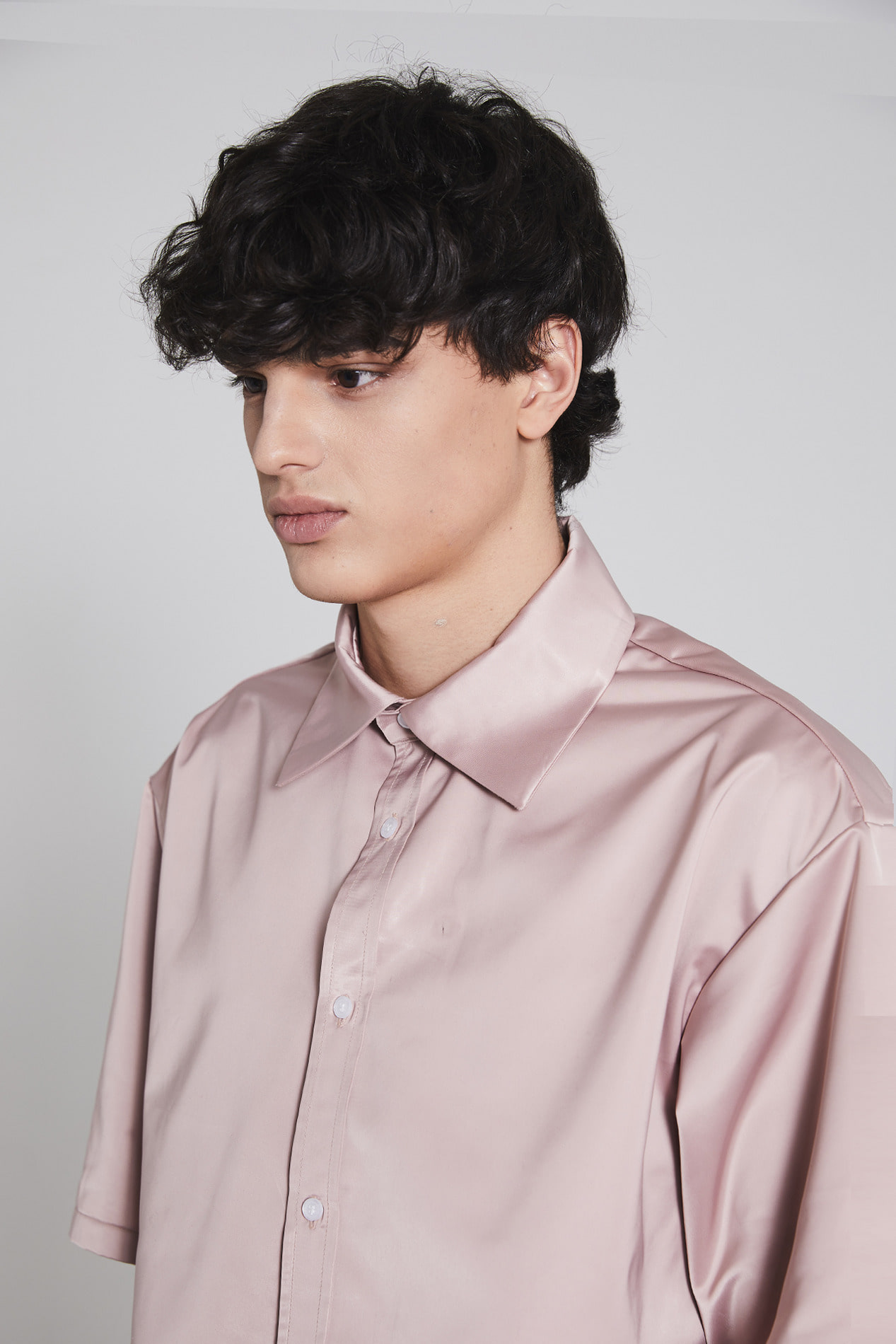 MILLIN Short sleeve shirt(dull pink)